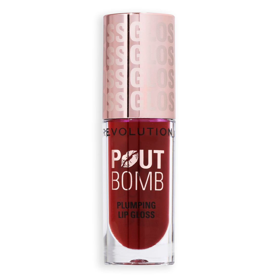 Revolution Beauty, Pout Bomb Plumping Lip Gloss, High-Shine for Glossy, Fuller & Plump Lips with Hyaluronic Acid & Peptides, Vegan & Cruelty-Free, Sheer Milky Nude Halalzen
