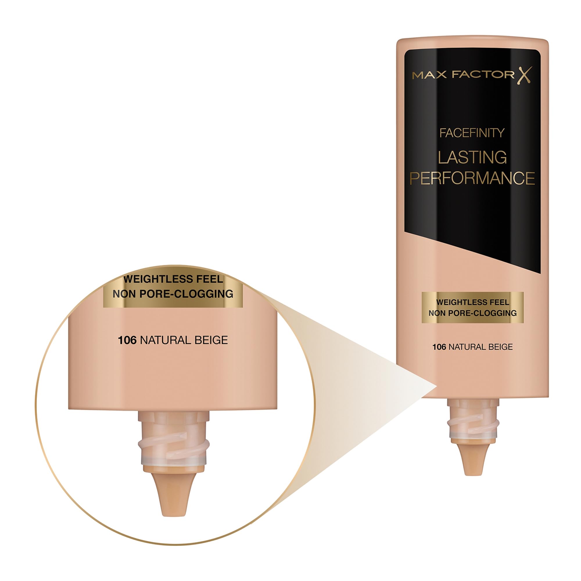 Max Factor Lasting Performance Liquid Foundation, Ivory, Full Coverage, Flawless and Radiant Finish, Lightweight Formula, Smudge Resistant, Non Pore-Clogging, Fragrance Free, 35ml Halalzen