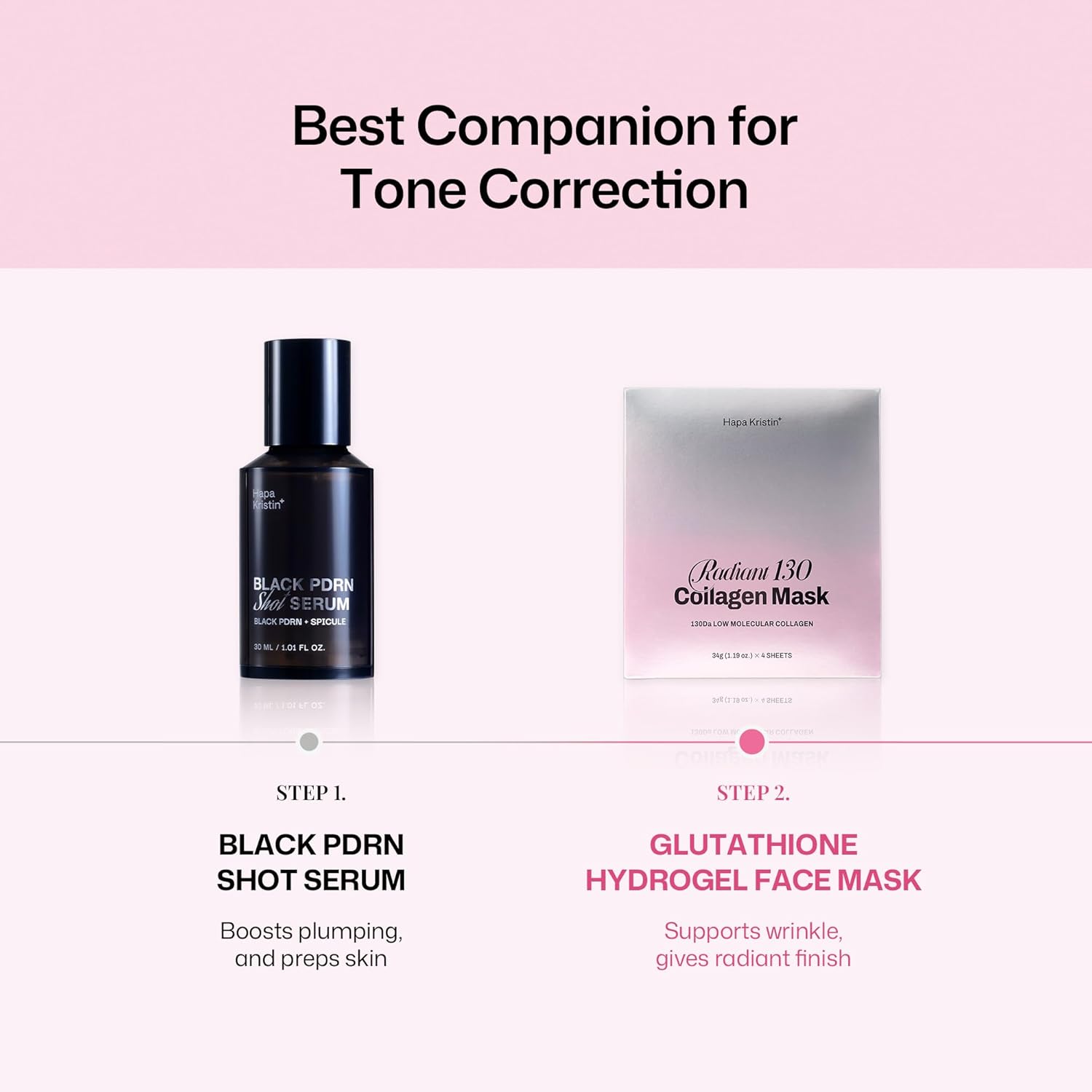 HAPA KRISTIN Collagen Mask, Overnight Hydrating Korean Face Mask, Glass Skin Glow+Firming with Peptides+Bakuchiol, Low Irritation, 4ea Halalzen