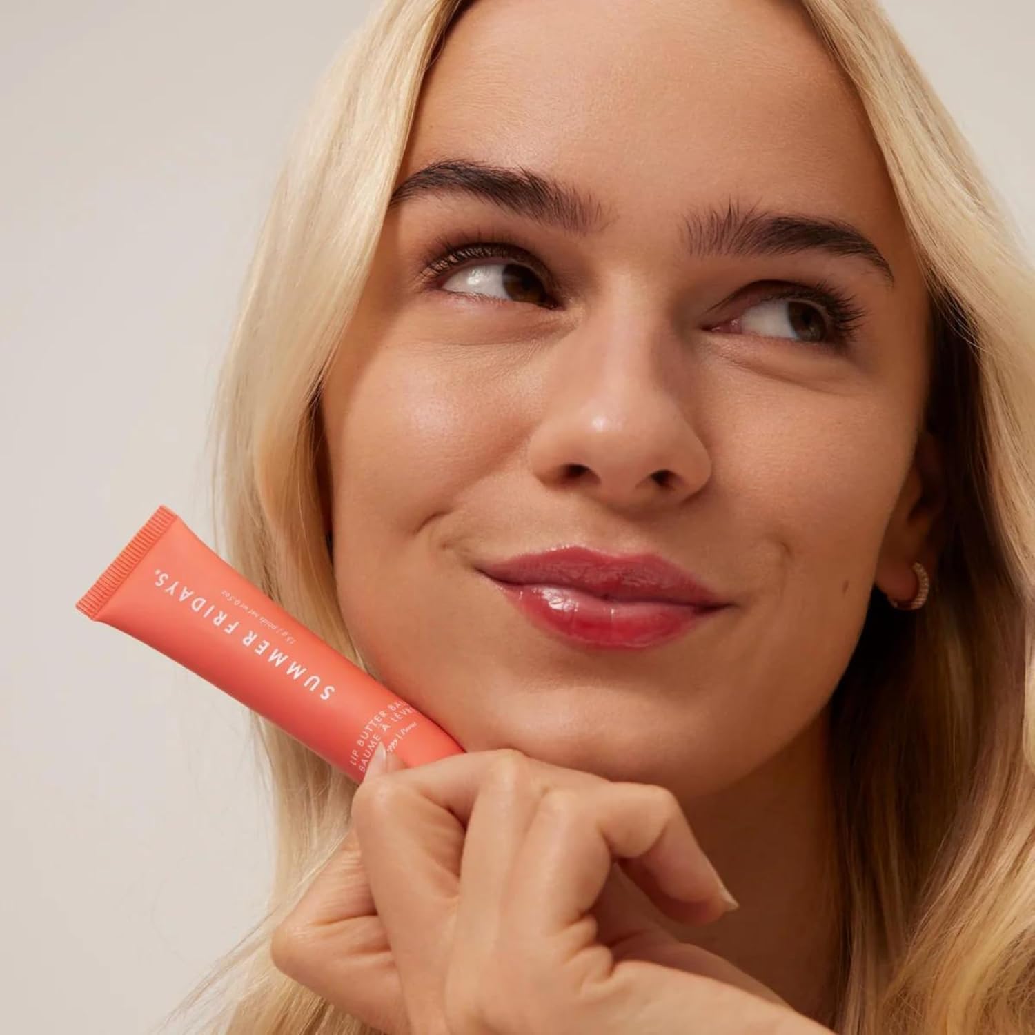 Summer Fridays Tinted Lip Butter Balm - Conditioning Vegan Lip Balm for Instant Moisture, Shine & Hydration - Sheer-Tinted, Soothing Skincare - Pink Sugar (.5 Oz)