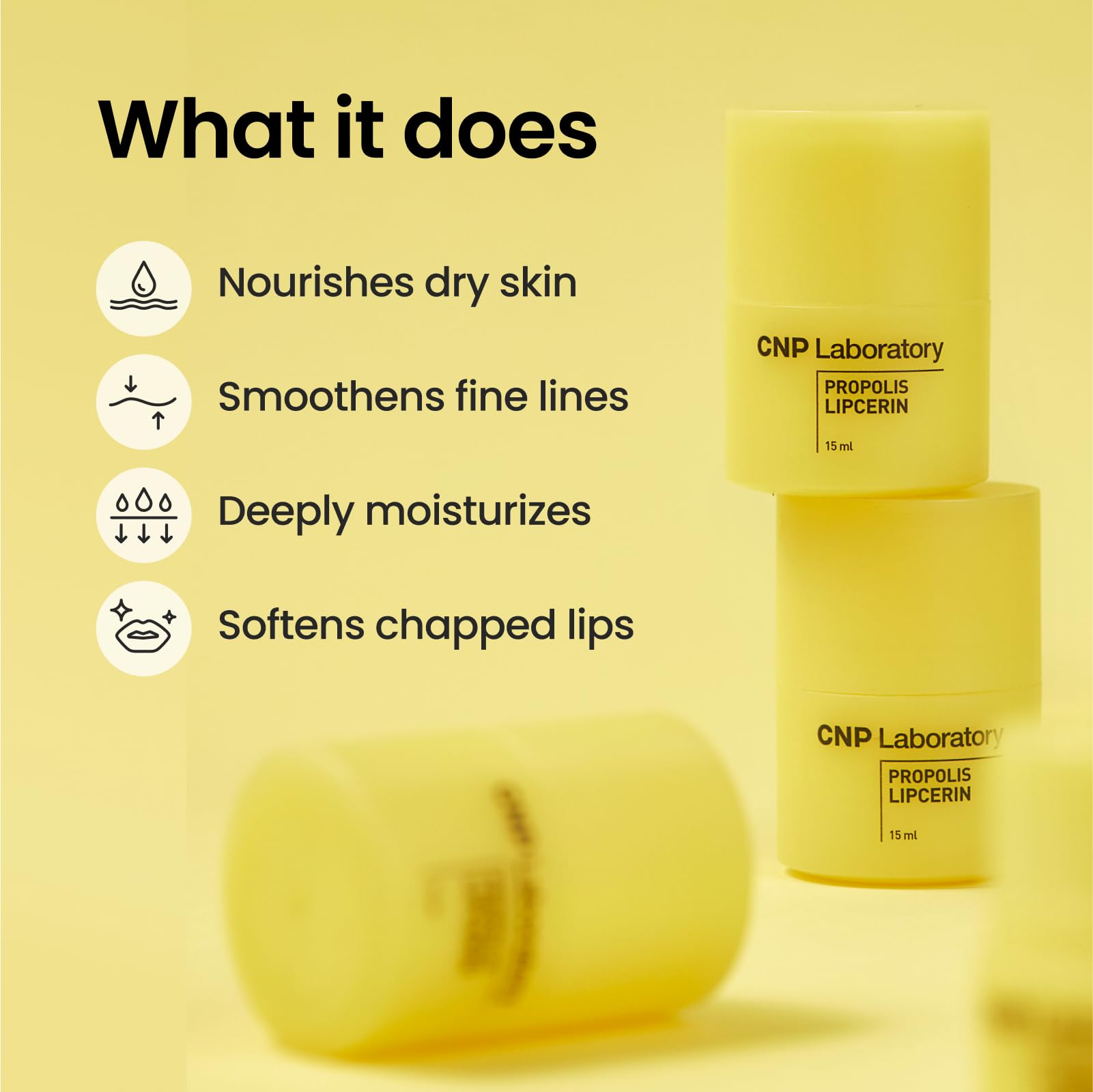 CNP Honey Lip Butter - Propolis Lipcerin™ 01 Original, Hydrating Overnight Manuka Lip Balm & Mask, 12hr Long-Lasting Moisture, Stocking Stuffers, Gifts for Women, 0.5 fl.oz. Halalzen