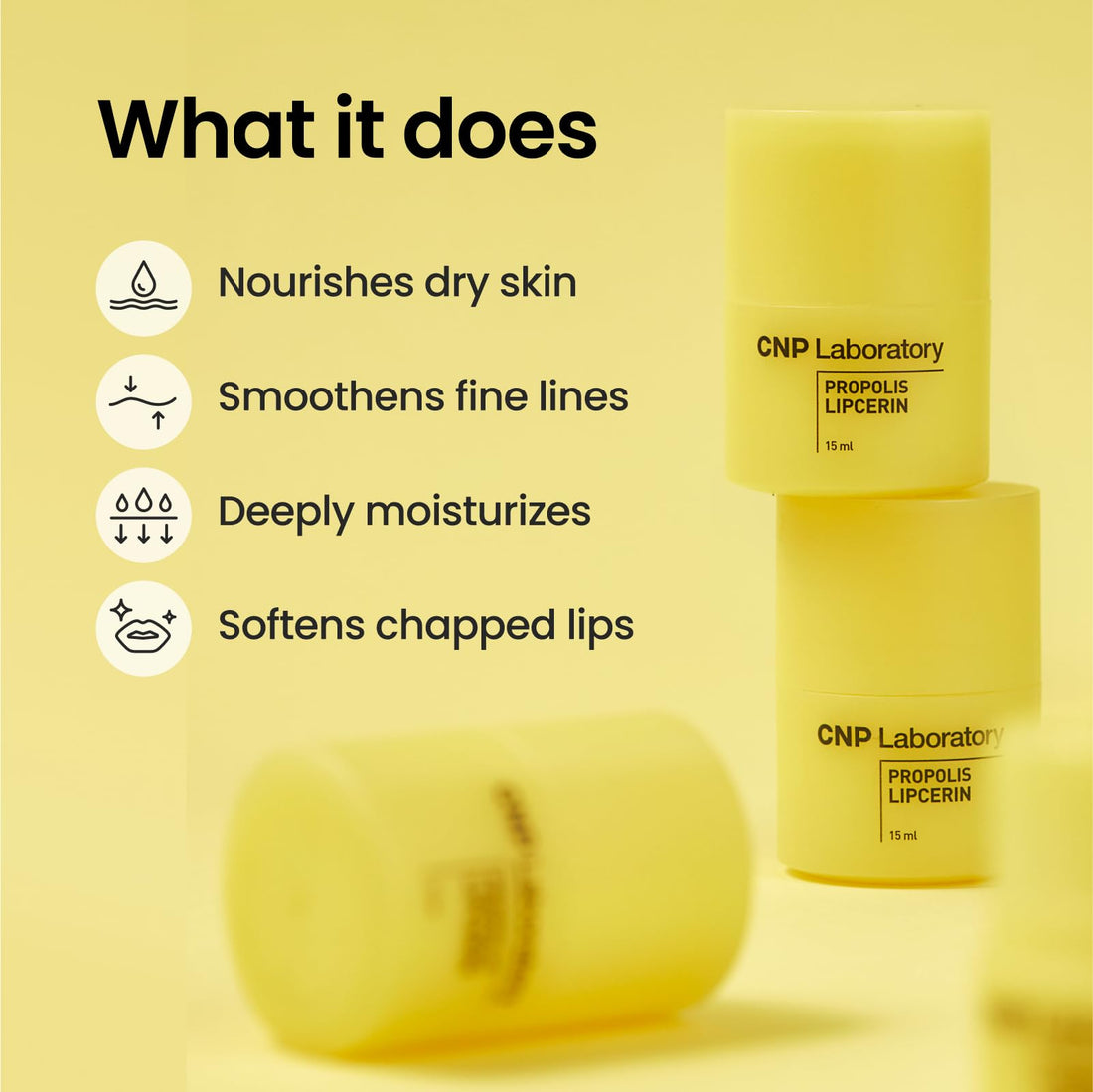 CNP Honey Lip Butter - Propolis Lipcerin™ 01 Original, Hydrating Overnight Manuka Lip Balm & Mask, 12hr Long-Lasting Moisture, Stocking Stuffers, Gifts for Women, 0.5 fl.oz. Halalzen