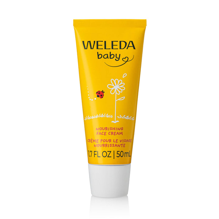 Weleda Baby Face Cream, Calendula Moisturiser, Moisturising Cream for Baby, Delicate Skin, Dermatologically Tested, Gentle Protection, Developed by Professionals, Lanolin, 50ml