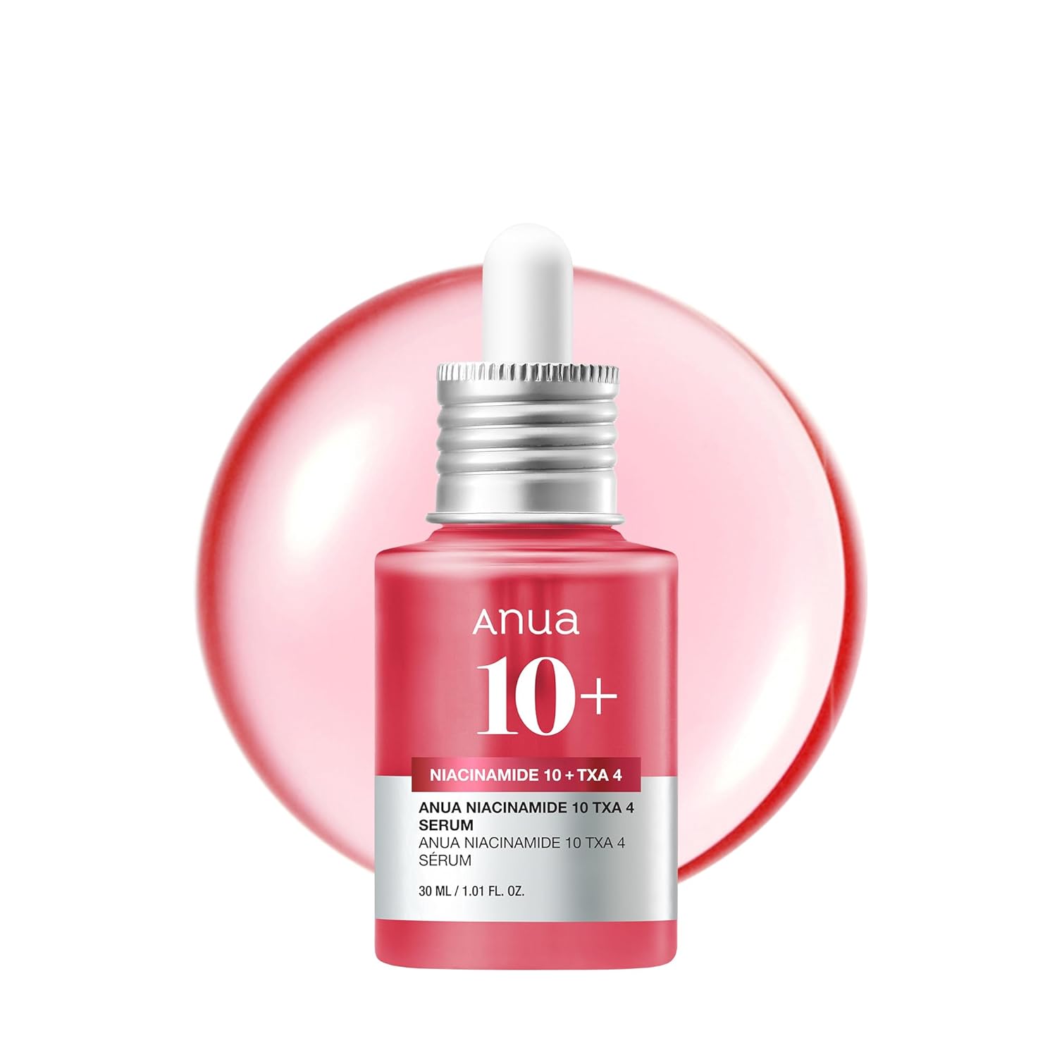 Anua Niacinamide 10 + TXA 4 Serum, Dark Spot Care, Hyaluronic Acid, Tranexamic Acid, Lightweight & Hydrating All-in-One Daily Facial Serum for Glass Skin, Korean Skincare, 1.01 fl.oz Halalzen