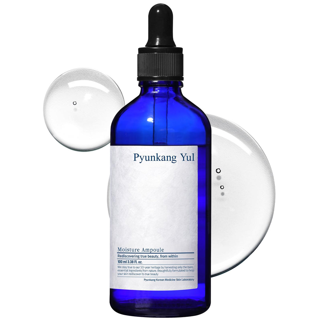 Pyunkang Yul PKY Moisture Ampoule - Hydrates & Soothes Oily, Sensitive Skin, 90% Barberry Root Extract, 6 Essential Ingredients, Korean skincare. (3.4 Fl. Oz, 100ml)