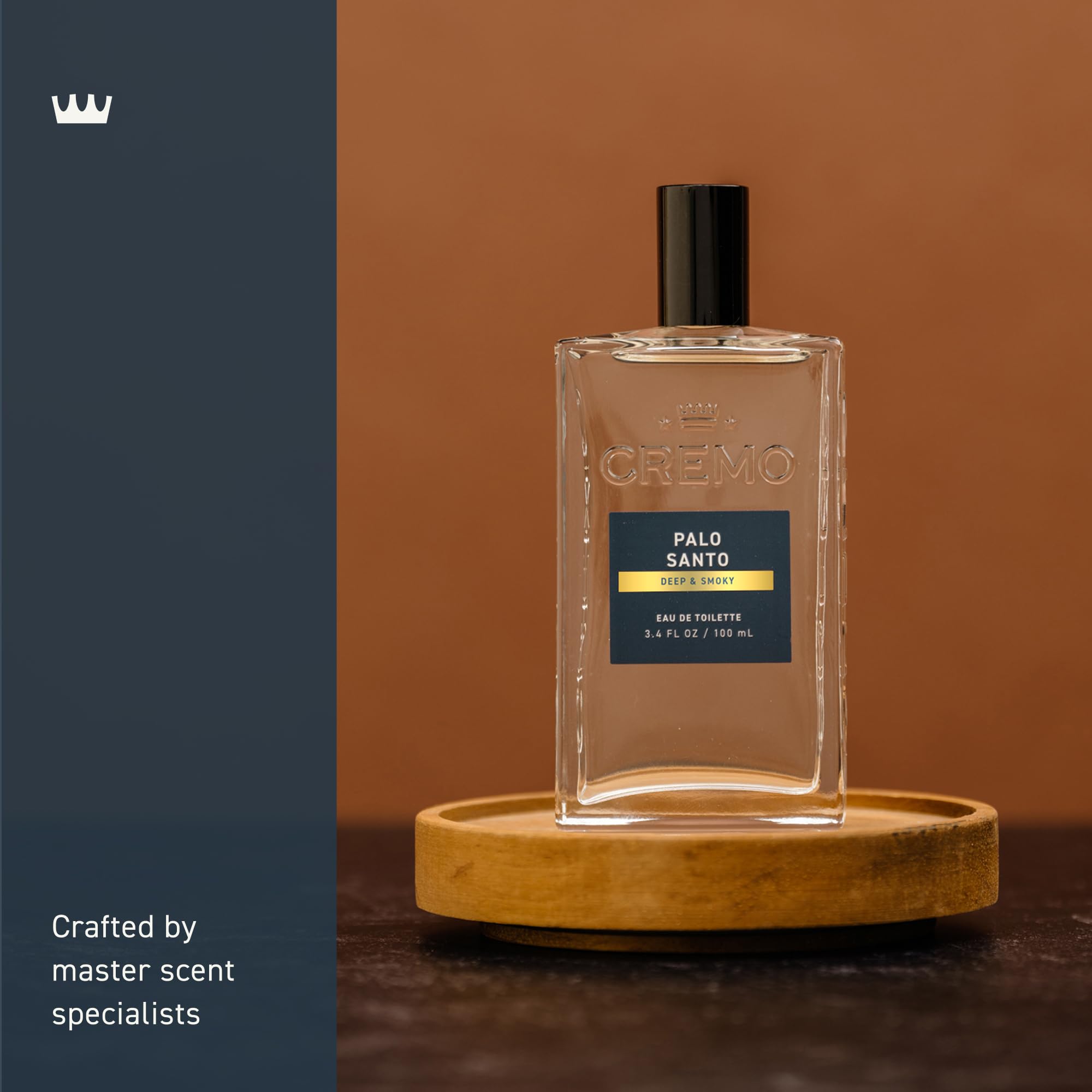 Cremo Cologne Homme - Eau de Cologne en Spray Épices et Vanille Noire pour Homme, Une Explosion d'Épices Vibrantes, de Bois Foncés et de Vanille Noire, Parfums Homme Signature Multi-Couches, 100 ml
