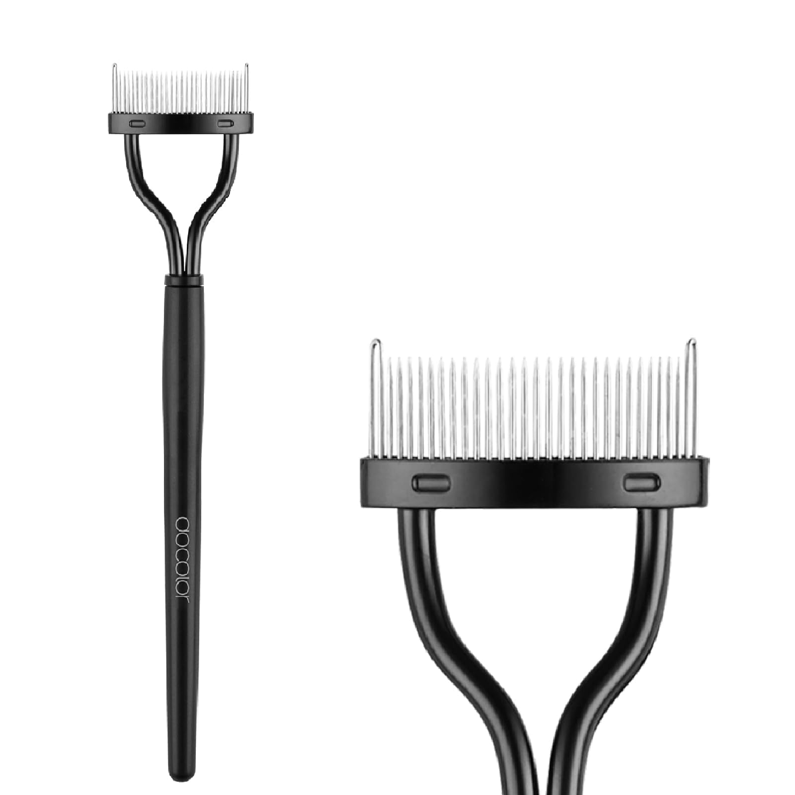 Docolor Eyelash Comb Eyelash Separator Tool, Makeup Mascara Applicator Comb with Cover, False Eyelash Grooming Brushes 1Pc Halalzen