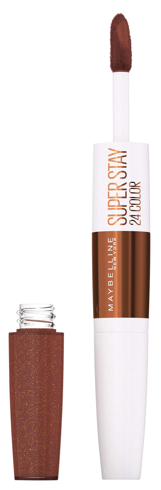 Maybelline Lipstick, SuperStay 24H Liquid Lipstick – Dual-Ended Long-Lasting Color & Moisturizing Lip Balm – Non-Drying, Transfer-Proof, Upto 24Hour, Dual Ended, Shade: 310 Forever Heather Halalzen