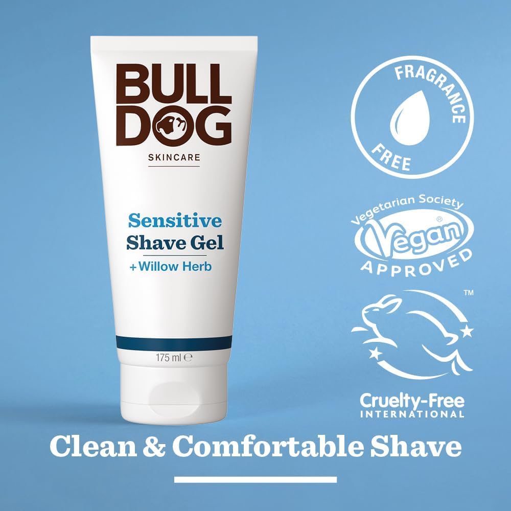 Bulldog Sensitive Shave Gel, 175ml, 1 pack