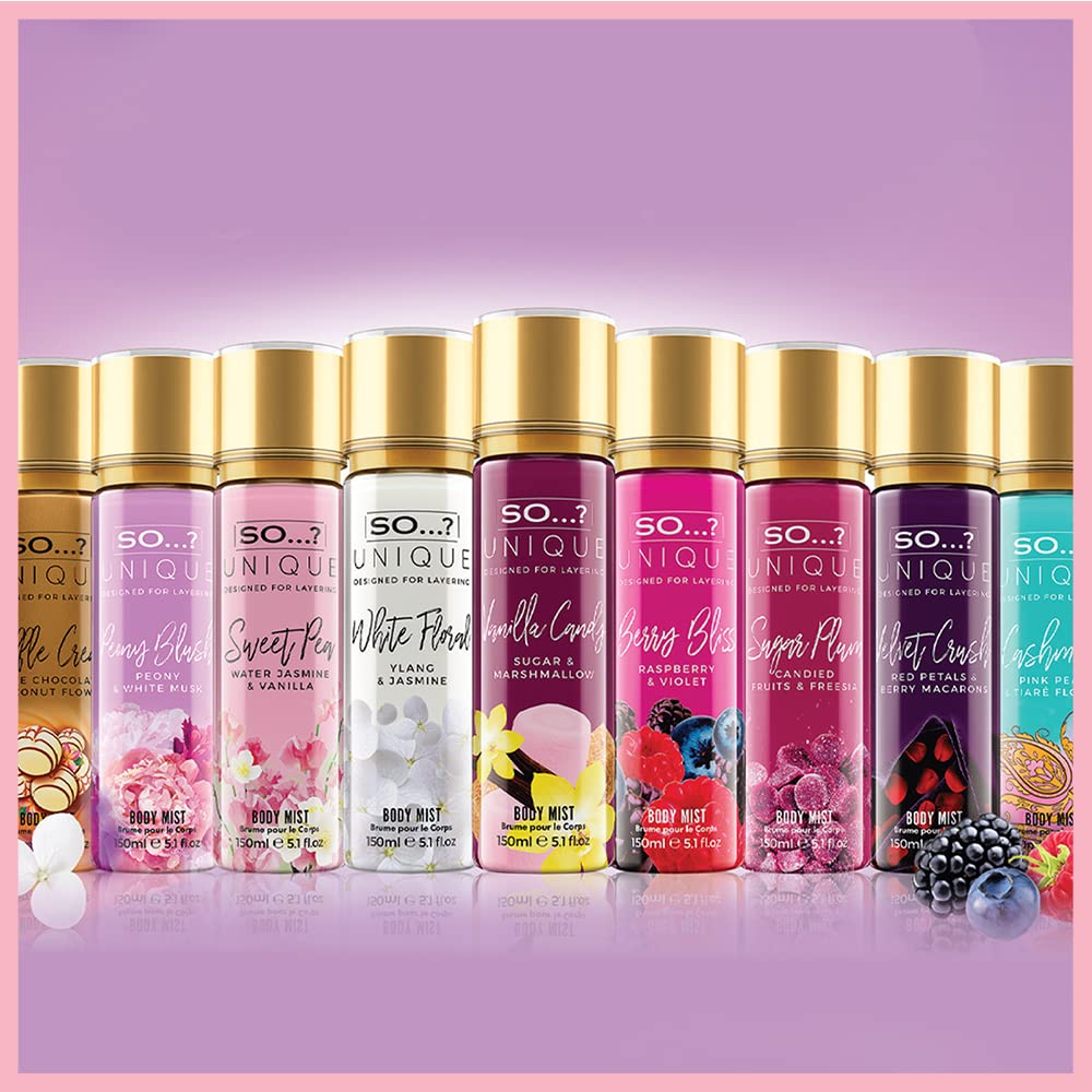 So…? Unique Womens White Blossom Body Mist Fragrance Spray 150ml Halalzen