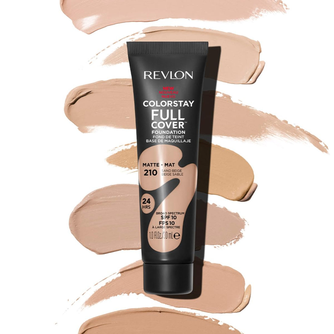 Revlon ColorStay Full Cover Longwear Matte Foundation, Heat & Sweat Resistant Lightweight Face Makeup, Buff (150), 30ml Halalzen