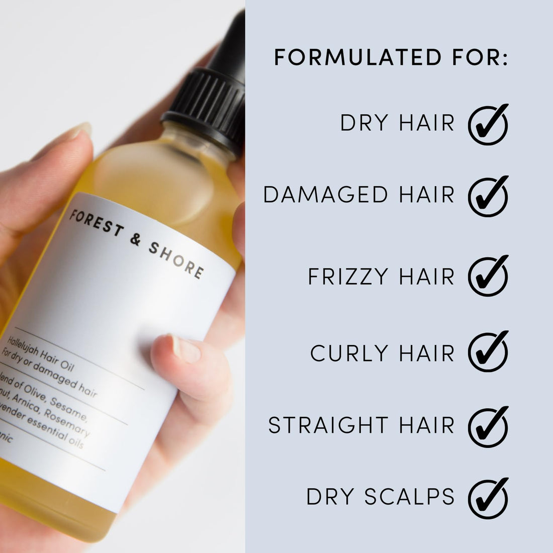 Hair Growth Oil 100% Natural Hair Oil with Caffeine, Biotin, Castor Oil, Argan Oil, Coconut Oil, and Rosemary Oil Effective Thickening Mask & Hair Loss Treatment