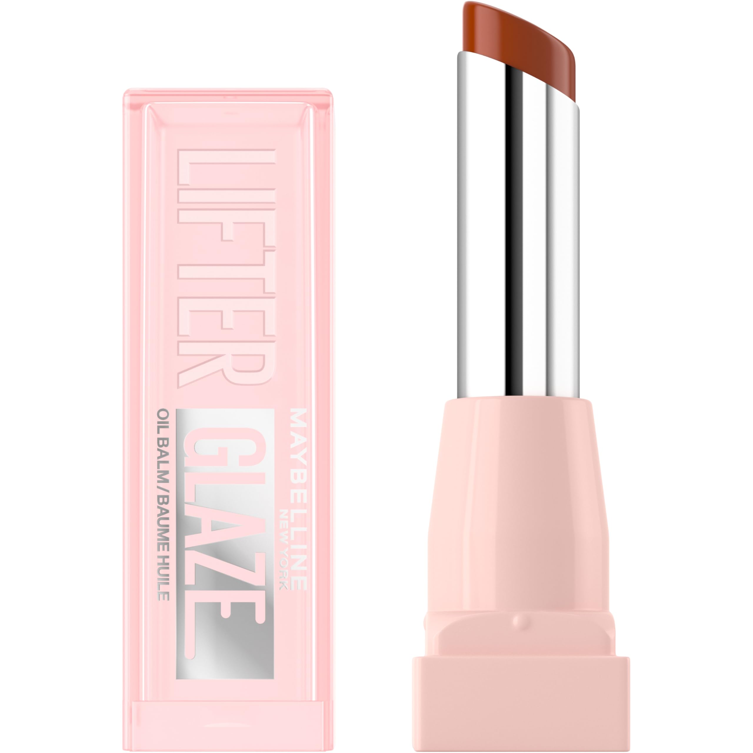 Maybelline New York Lifter Glaze Lip Oil Balm, Up to 24HR Hydration, Plumping for Fuller Lips, Hyaluronic Acid & Acerola Cherry Extract for Ultra-Comfortable Shine, Shade: Pink Drip