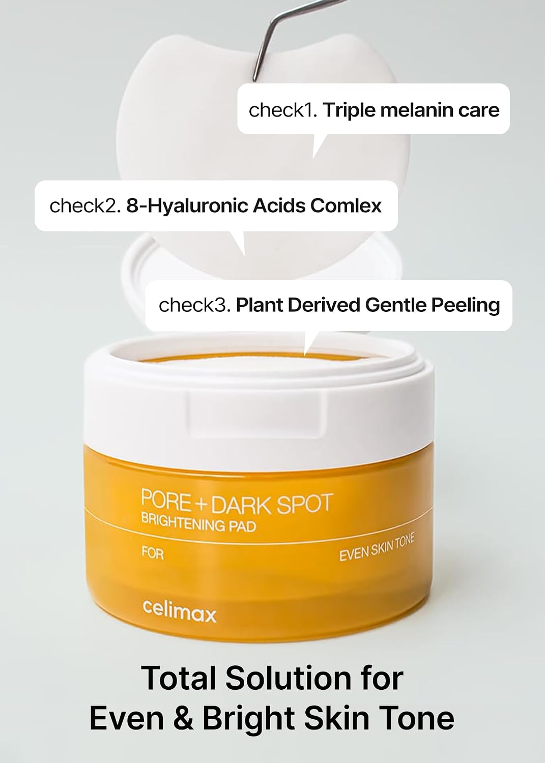 celimax - Ji.Woo.Gae Exfoliating Pads for Pore and Dark Spots | Exfoliating Pads for Enlarged Pores with Hyaluronic Acid Halalzen