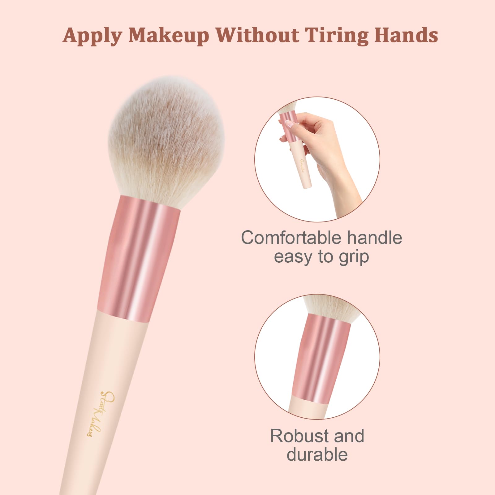 Makeup Brushes 10Pcs Marble Makeup Brush Set Foundation Powder Blush Blending Eyeshadow Brushes Sets Halalzen