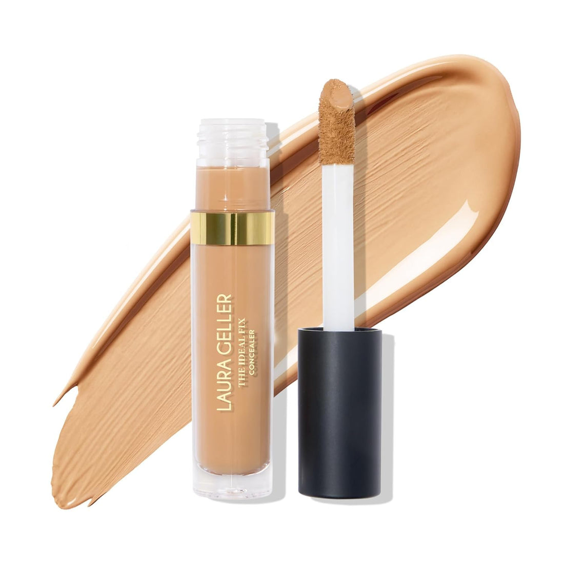 LAURA GELLER NEW YORK The Ideal Fix Concealer (Tan) - Long-Lasting Liquid Concealer For Covering Under Eye Dark Circles & Blemishes Halalzen
