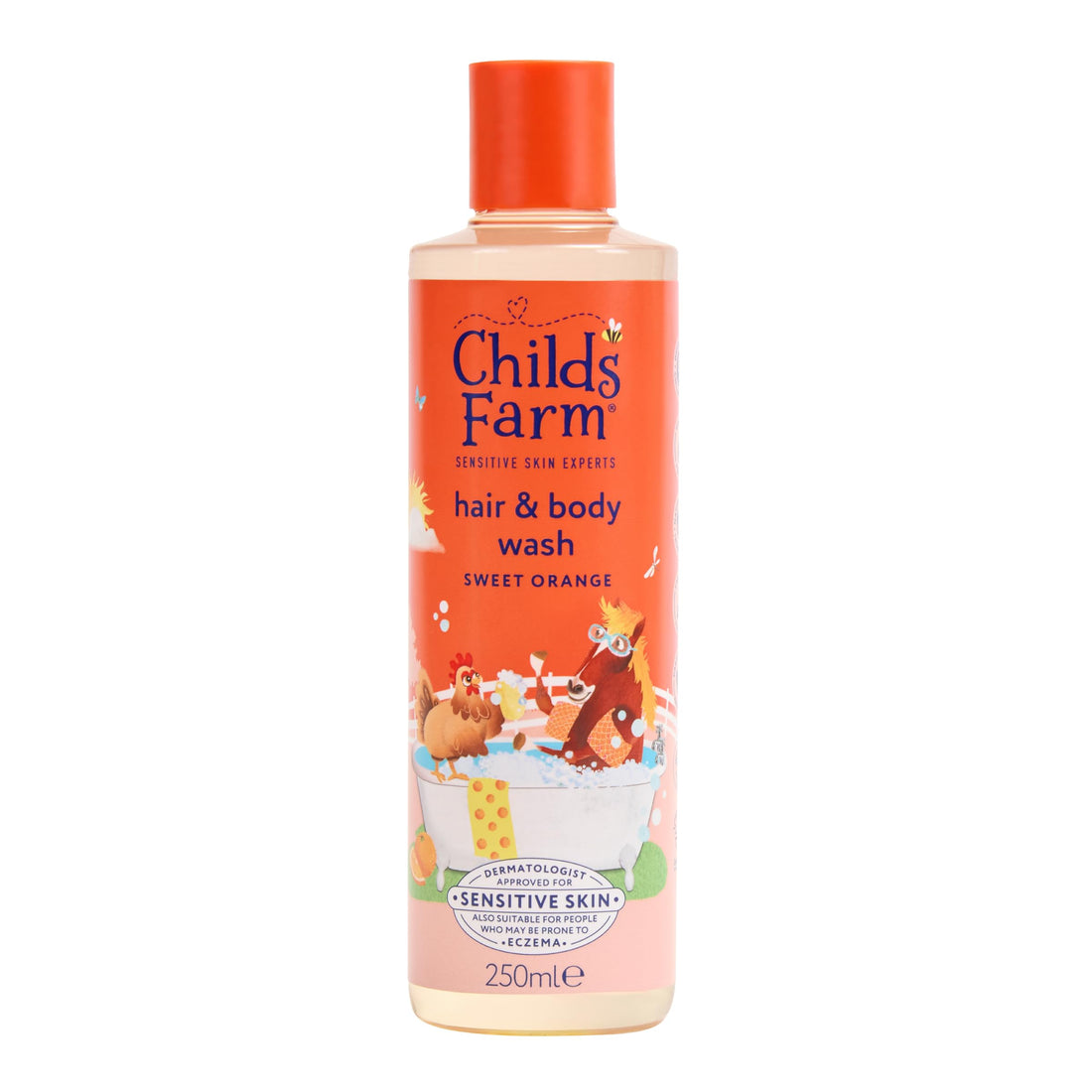 Childs Farm Kids 3 in 1 Swim, Strawberry & Mint - Body Wash, Shampoo & Conditioner | Tear-free | Suitable for Dry, Sensitive Skin, 250ml