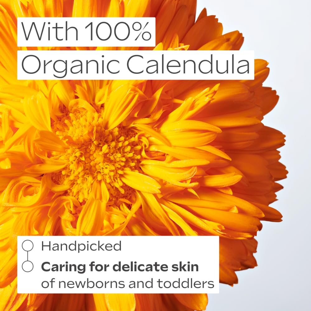 Weleda Baby Shampoo & Body Wash w. Calendula, Sensitive Kids Shampoo & Baby Bath Wash, Baby Face Wash & baby Shower Cream in One, by Weleda Baby Skincare - 200ml