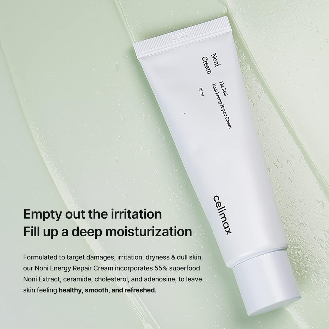 celimax The Real Noni Energy Repair Cream With Ceramide, Moisturizing, Soothing, Hydrating, Anti Aging, Brightening, For Wrinkle & Fine Line, 50Ml