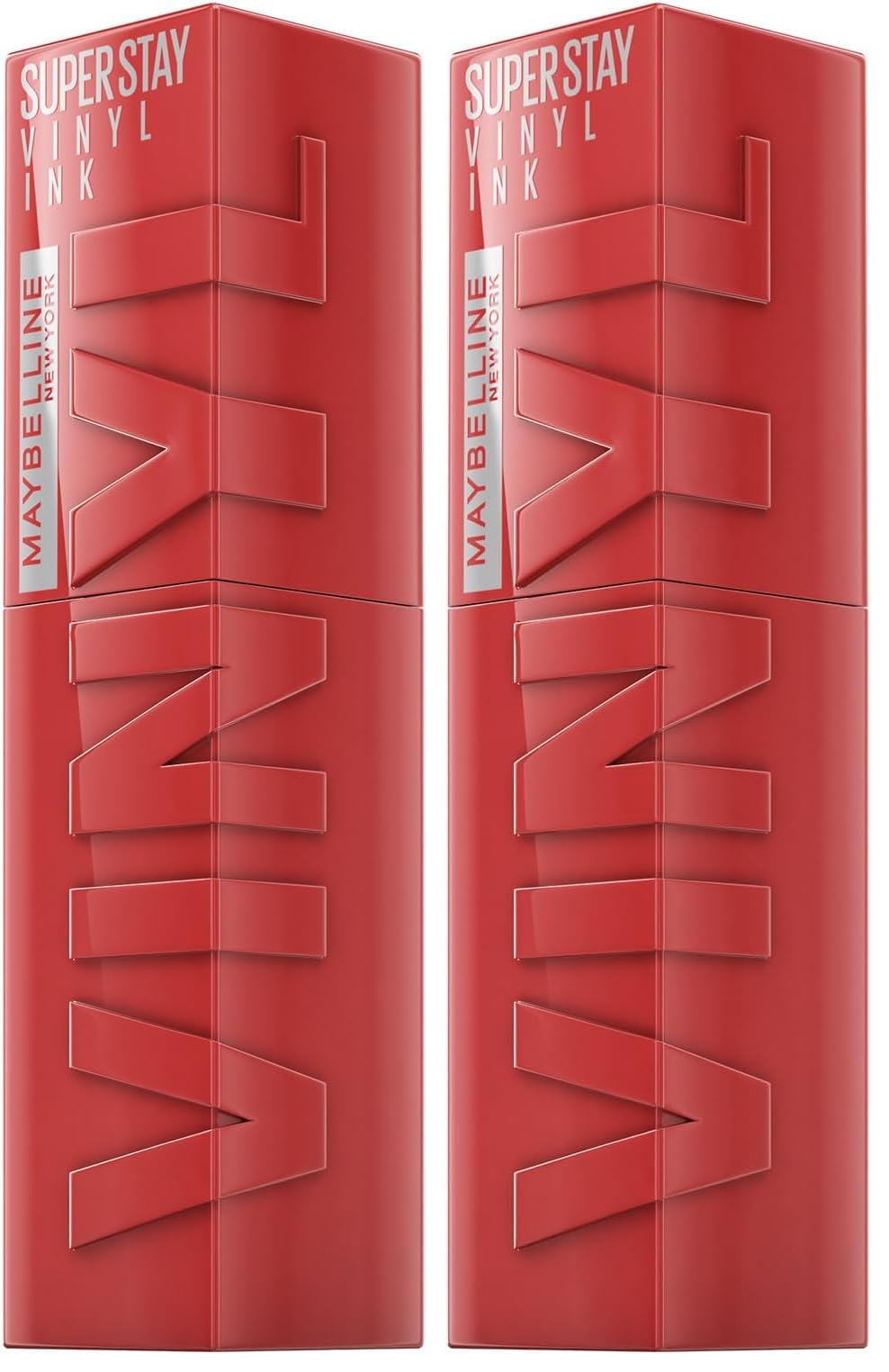 Maybelline New York Super Stay Vinyl Ink Liquid Lip Colour, 16HR Long-Lasting, Ultra-Pigmented, Smudge & Transfer-Proof, High Shine Finish, Vegan Formula for Comfortable Wear, Shade: 10 Lippy Halalzen
