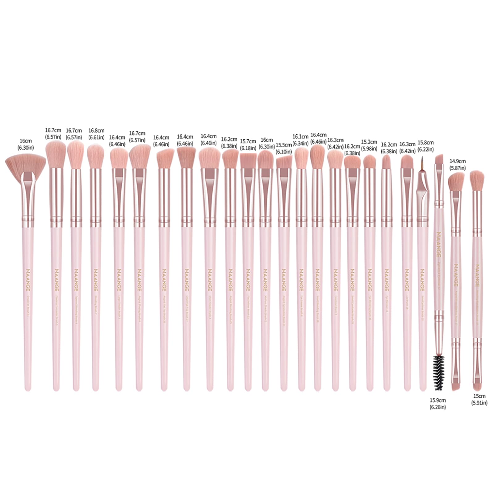 MAANGE Makeup Brush Set 49 Pcs Makeup Tool Set Premium Synthetic Foundation Powder Concealers Eye shadows Blush Makeup Brushes (Black, 49 Piece Set) Halalzen