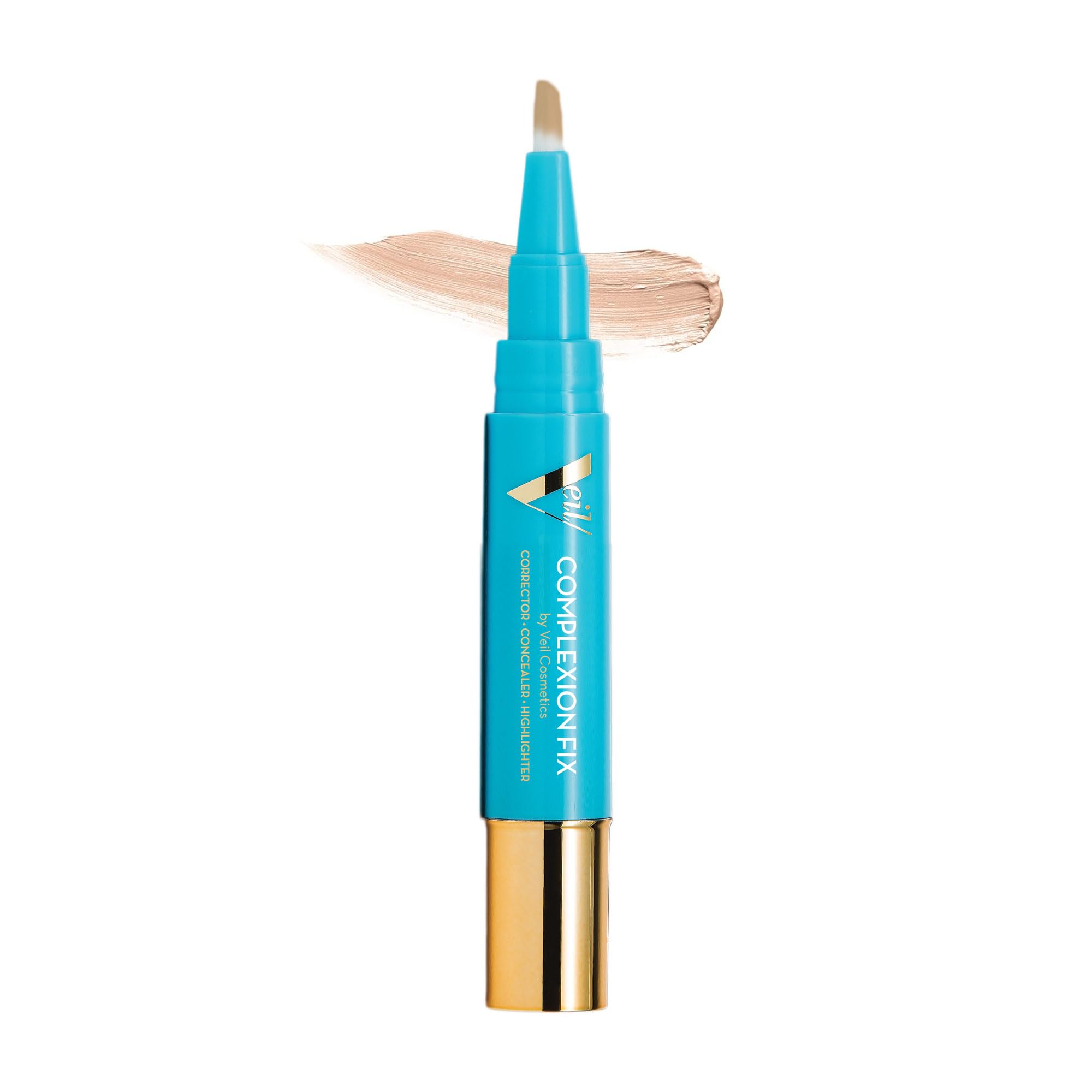 Complexion Fix Concealer - Hydrating Liquid Concealer for Under Eyes & Dark Circles - Infused with Hyaluronic Acid - Contour, Highlight, Correct - Anti-Aging, Vegan, Lightweight (3N Medium Neutral) Halalzen