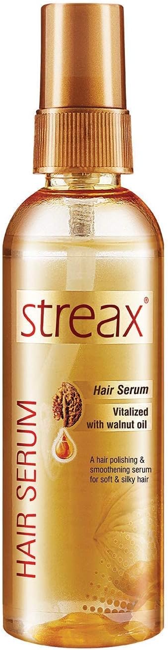 Streax Hair Serum Enriched with Walnut Oil Gives Frizz-free Satin Smooth Hair 100ml (3.5 Oz) Halalzen