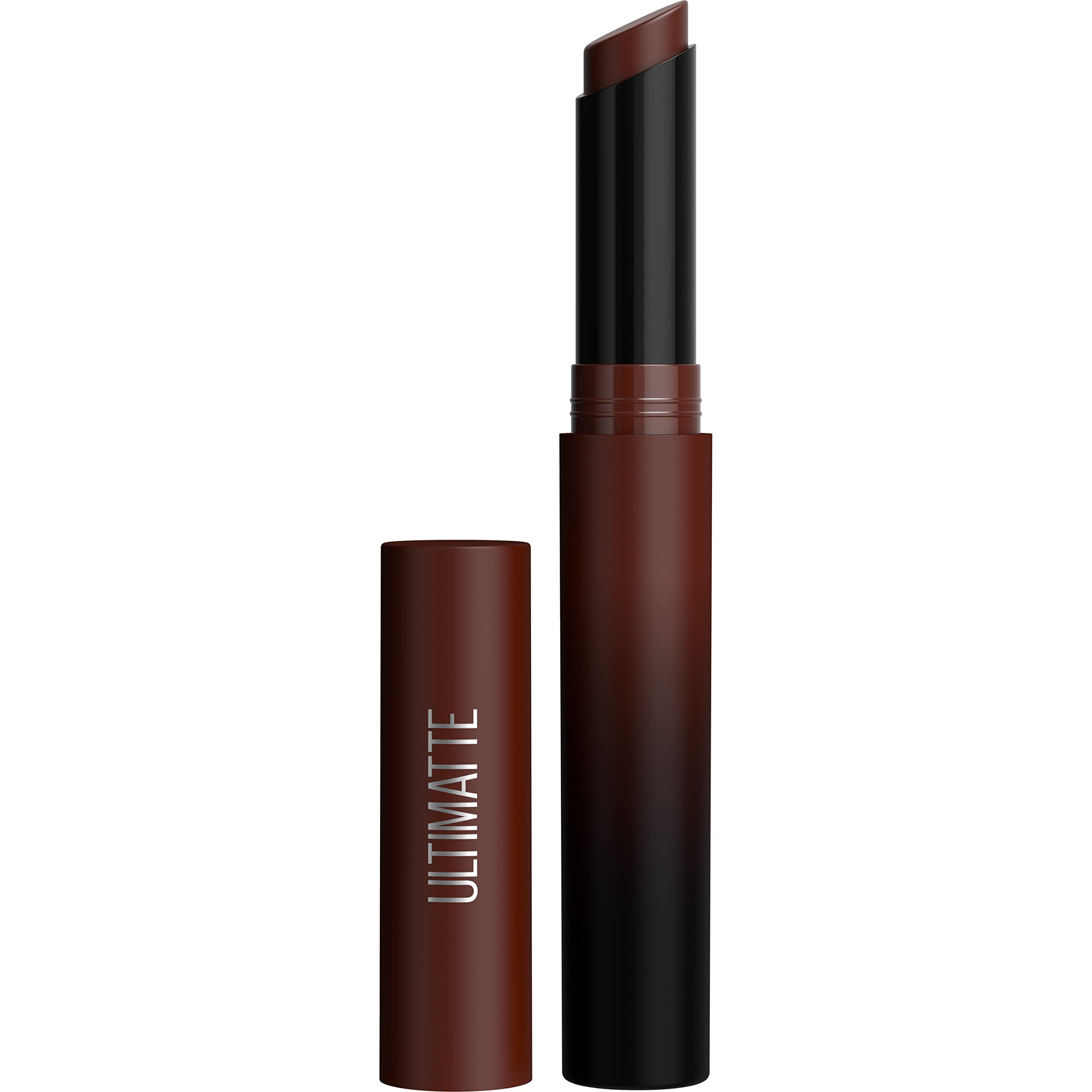 Maybelline Color Sensational Ultimatte Matter Lippenstift, nicht austrocknend, intensive Farbpigmente, More Truffle, Kakaobraun, 1 Stück