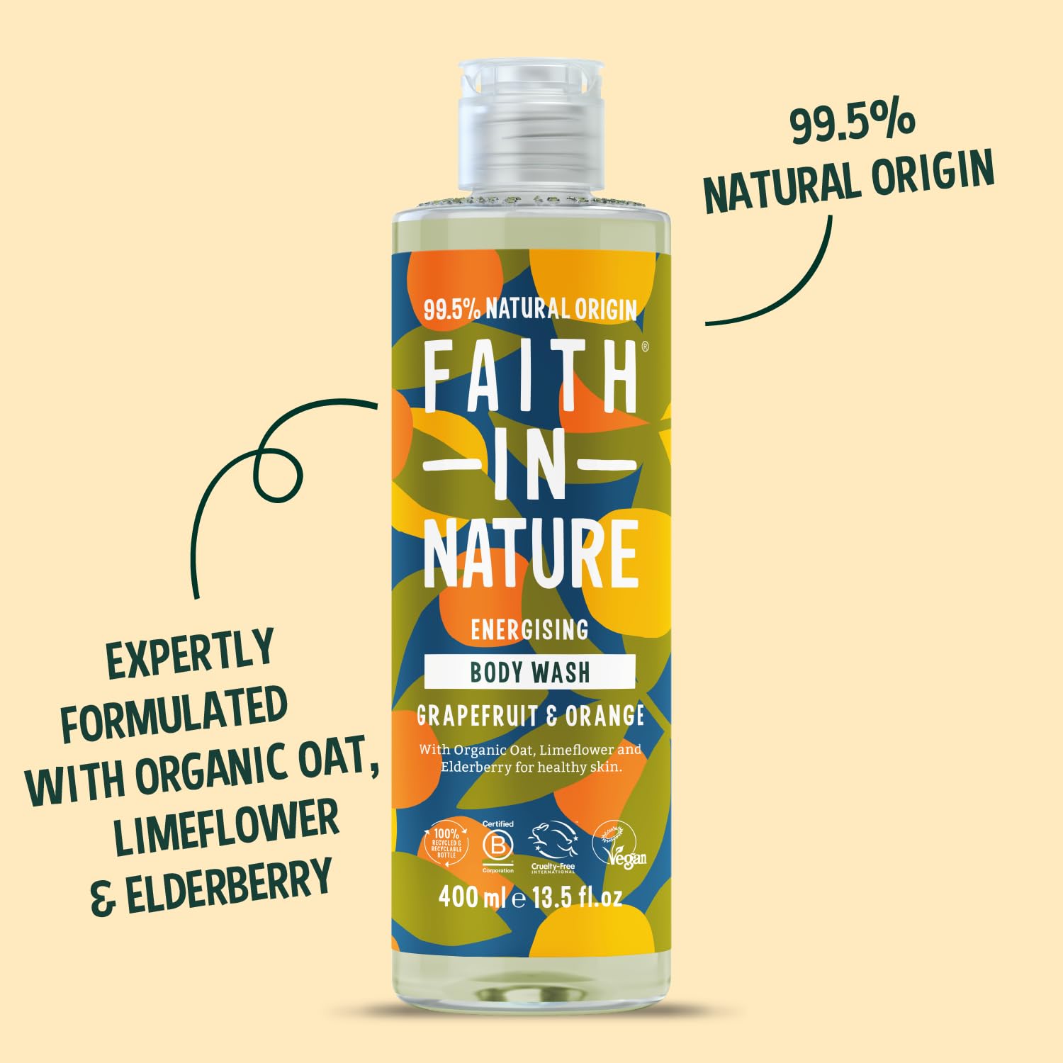 Faith In Nature Natural Aloe Vera Body Wash, Soothing Shower Gel, Vegan and Cruelty Free, No SLS or Parabens, 400 ml