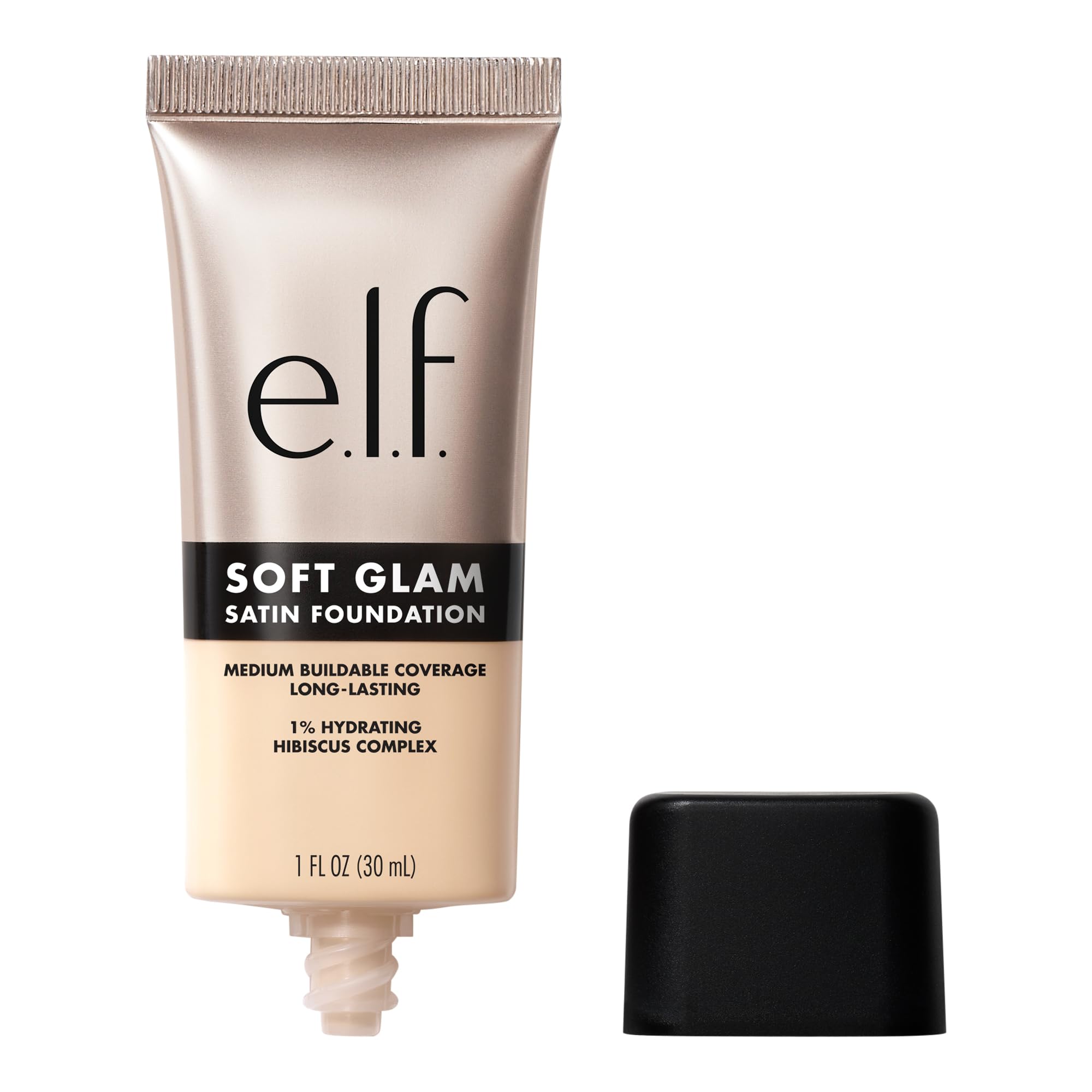 e.l.f. Soft Glam Foundation, Medium Coverage, Long-Lasting & Buildable Foundation For A Smooth, Satin Finish, Vegan & Cruelty-Free, 25 Light Neutral Halalzen
