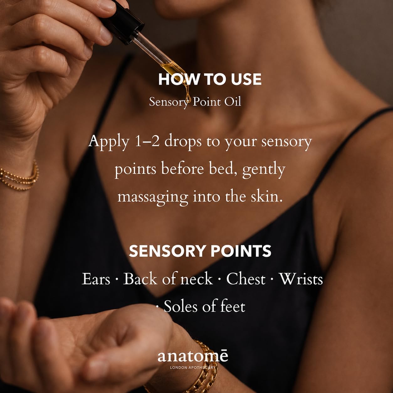 anatomē Sensory Point15ml | 100% Natural Essential Oils Blend to Help Quiet the Mind Before Bed | Ideal for Those Who Cannot Fall Asleep (Cornish Lavender)