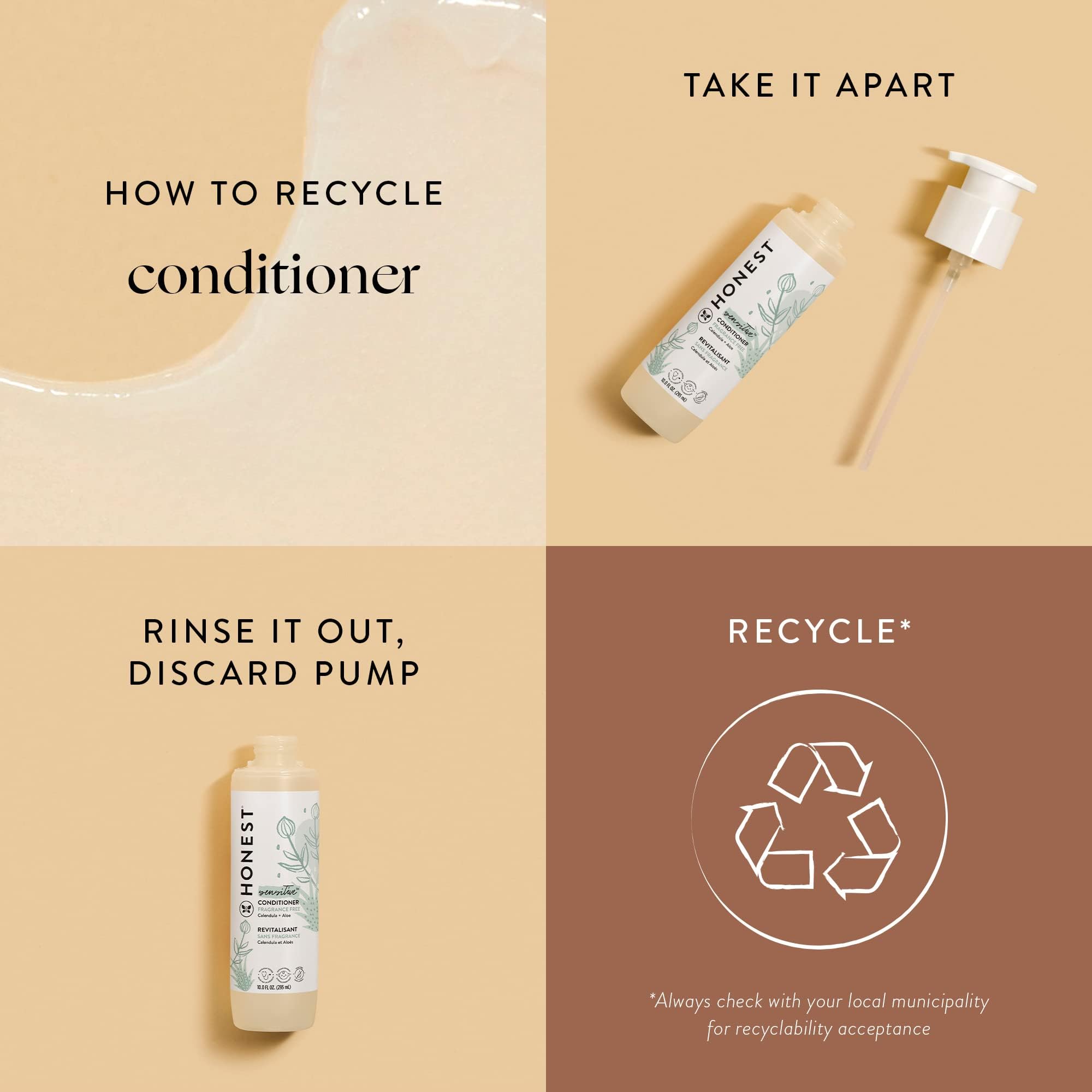 The Honest Company Baby Shampoo, Body Wash & Conditioner Duo, 2-in-1 Cleansing, Silicone-Free, Naturally Derived, Lavender Calm Scent, 20 fl oz Halalzen