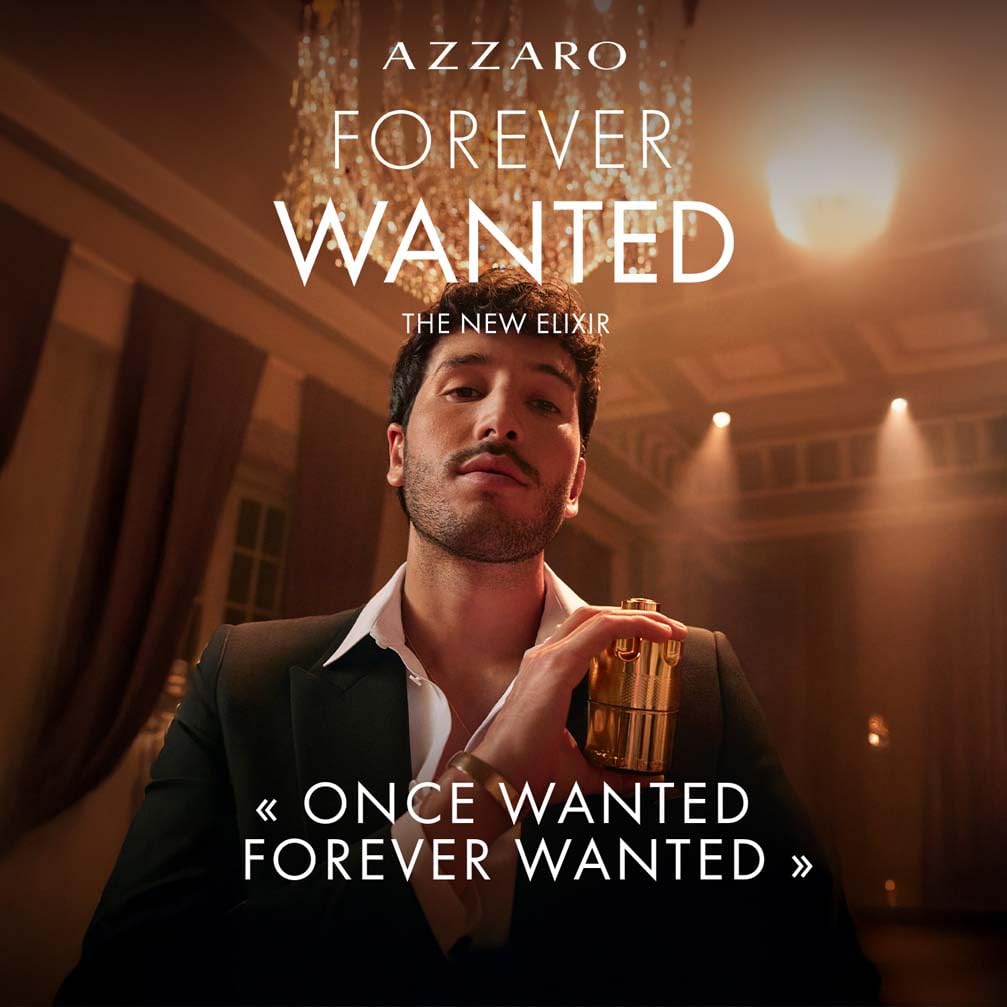 Azzaro Forever Wanted Elixir Eau de Parfum, Woody Fruity Leather Fragrance for Men with Raspberry, Cardamom and Leather Accord, Powerful 12-Hour Trail