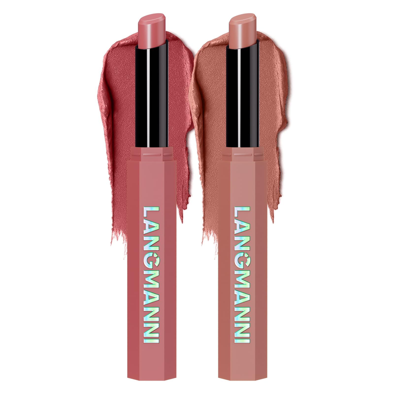 12Pcs Velvet Matte Lipstick Nude Matte Soft Dark Color Stick High Pigmented Long-Lasting Waterproof Lip Stick Lip Balm Beauty Cosmetics Gift for Women(01#-12#)