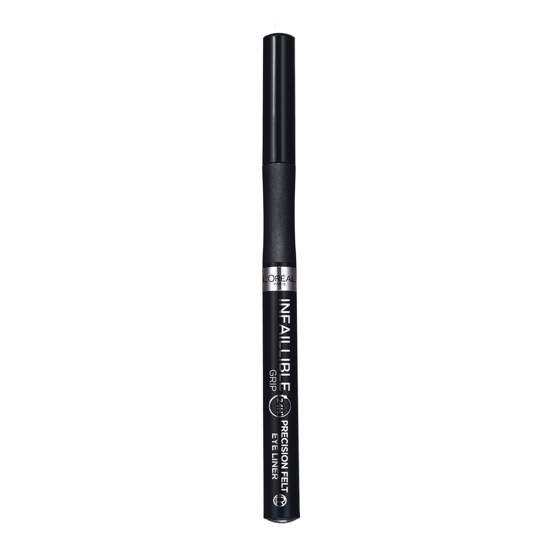 L'Oréal Paris Infallible Precision Felt Eyeliner with 0.4mm Ultra-Fine Tip for Intense Colour Pay-Off, 27H Longwear Waterproof and Rub-Proof Formula, Eyeliner Black Halalzen