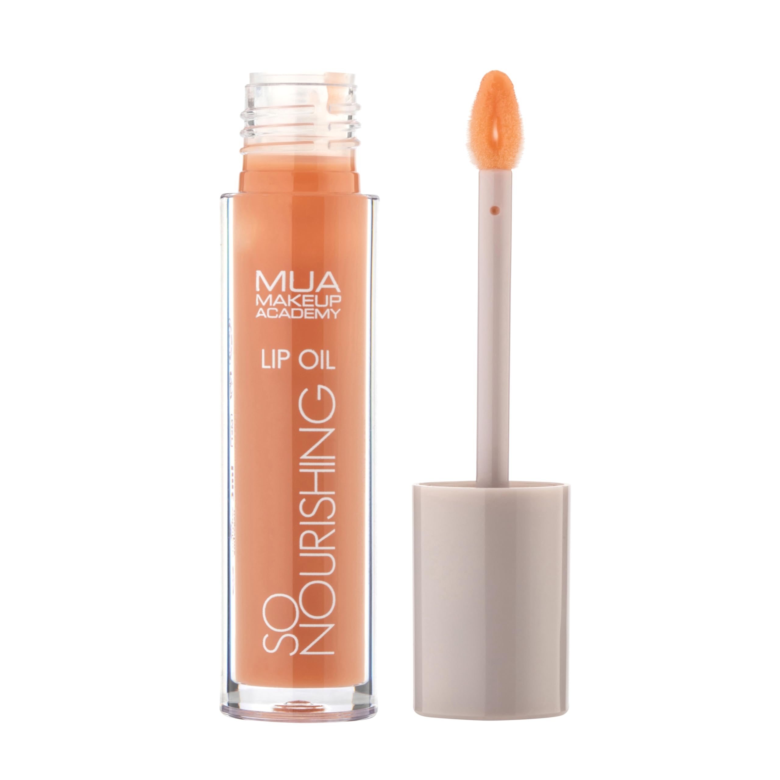 MUA Makeup Academy So Nourishing Clear Lip Oil, High Shine Finish with Vitamin E & Jojoba Oil, 3 ml - Vegan & Cruelty Free