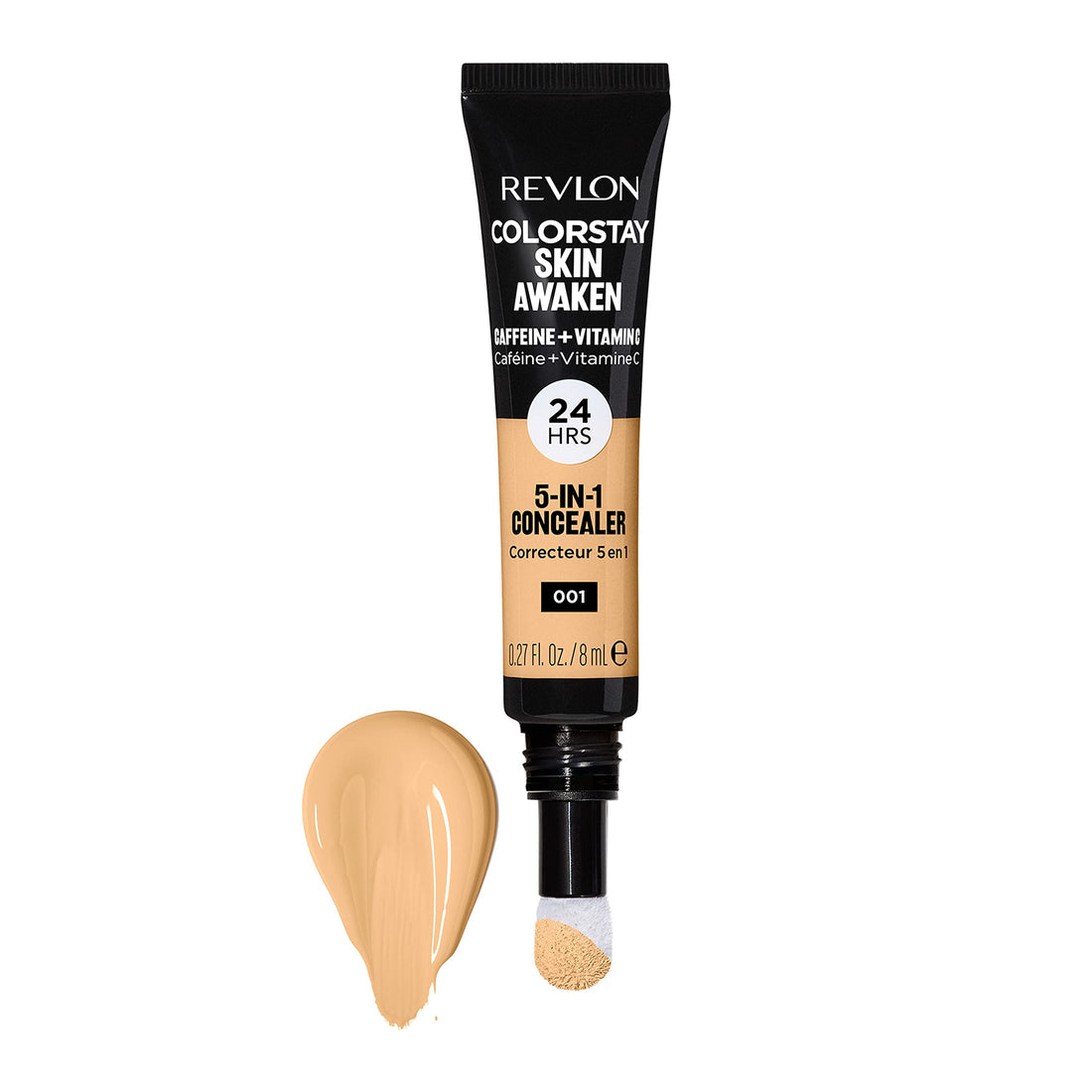 Revlon ColorStay Skin Awaken 5-in-1 Concealer 24HR Wear (30g) Fragrance & Paraben Free, Universal Brightener Unisex Halalzen