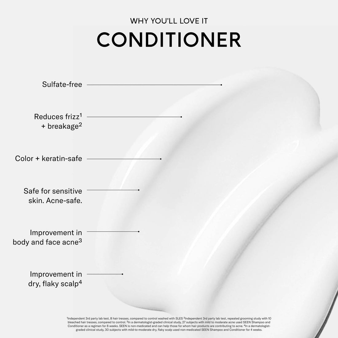 SEEN Conditioner, Scented - Non-Comedogenic Hair Conditioner - Dermatologist-Developed - Safe for Sensitive, Eczema & Acne Prone Skin Halalzen