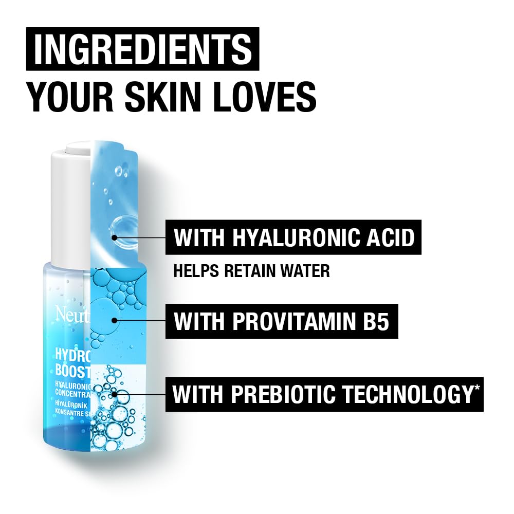 Neutrogena Hydro Boost Water Gel Facial Cleanser, with Hyaluronic Acid for Dry or Dehydrated Skin 200ml
