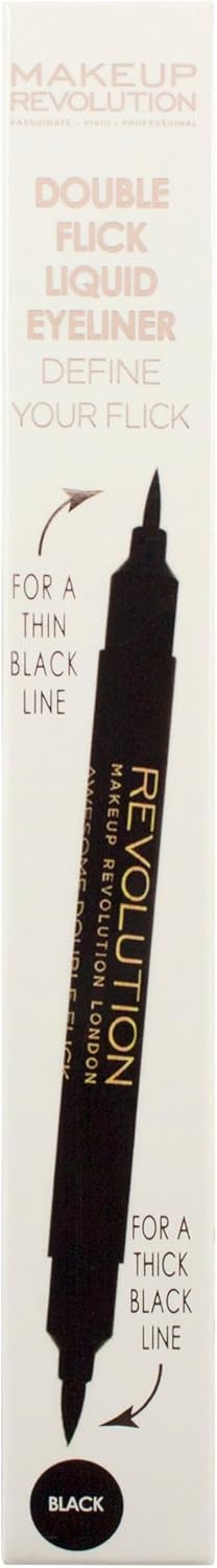 Revolution Beauty London, Thick and Thin Dual Liquid Eyeliner, 1ml Halalzen
