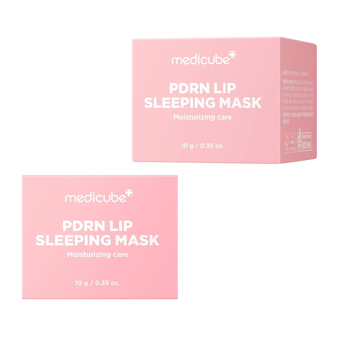 medicube PDRN lip sleeping mask glow balm | Salmon PDRN, Collagen, Shea Butter for Softer Lips, Long-lasting Moisture, Overnight and daily lip care, Korean Skincare 0.35 oz. Halalzen