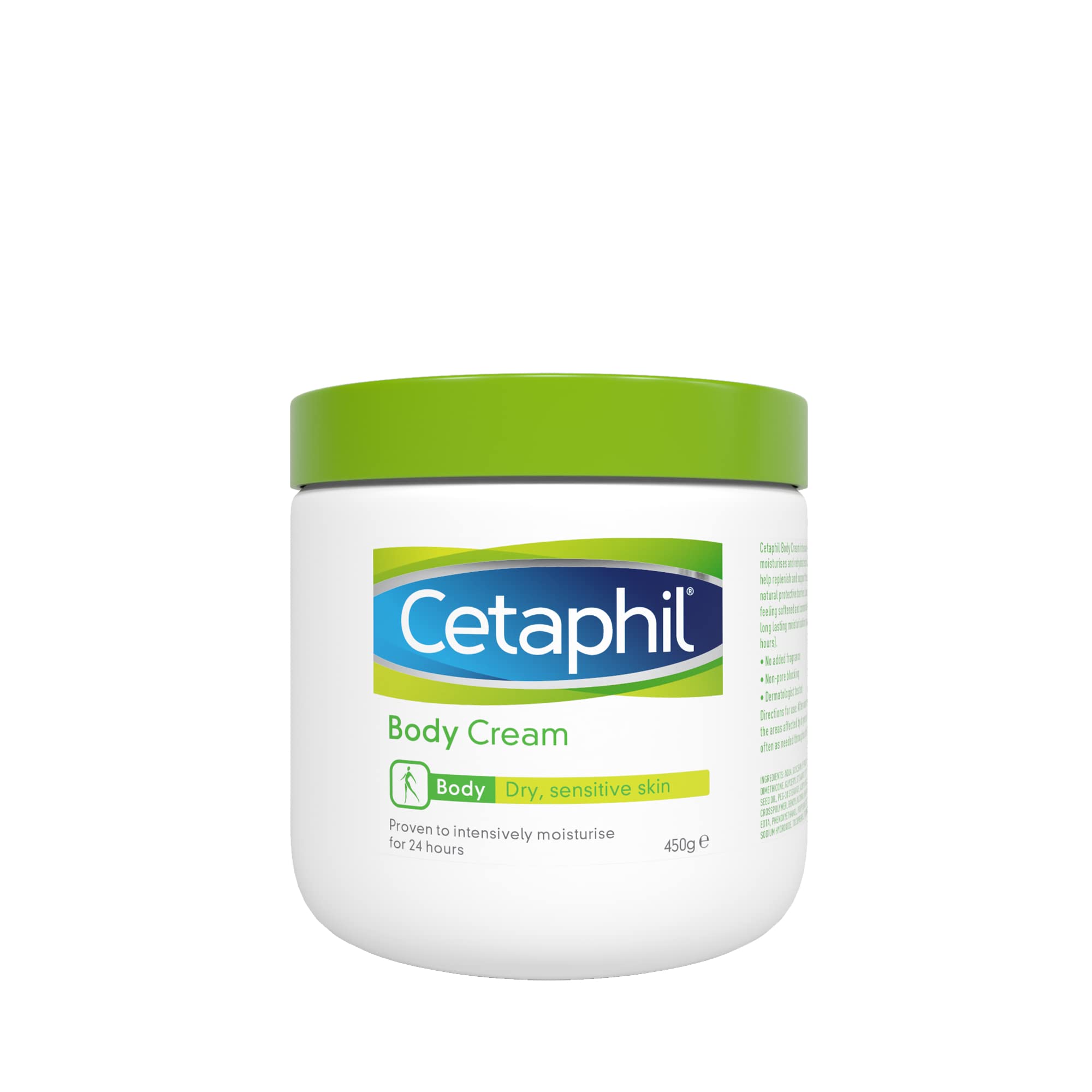 Cetaphil Body Moisturiser, 453g, Moisturising Cream For Dry to Very Dry, Sensitive Skin, With Niacinamide & Vitamin E, Packaging May Vary
