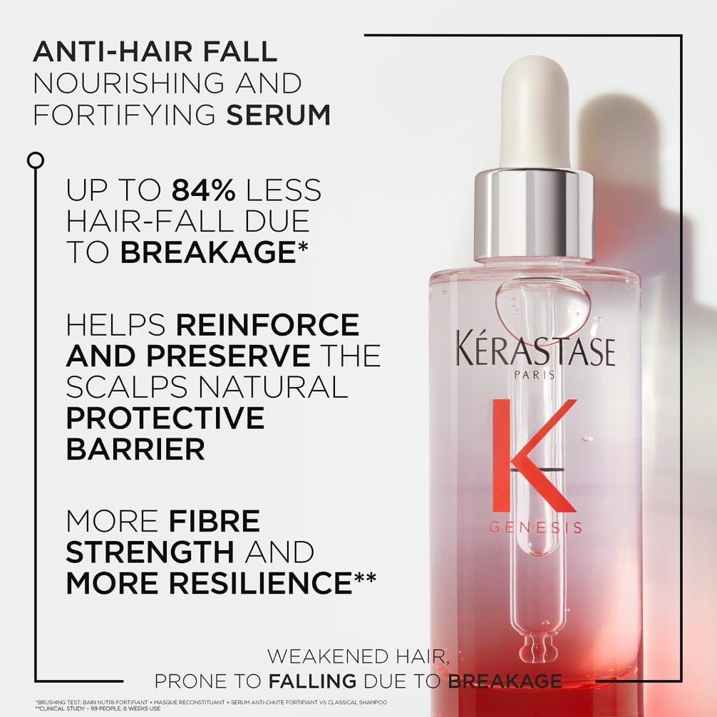 Kérastase Genesis Hair Serum, For Weakened Hair Prone to Hair Loss, With Ginger Root & Edelweiss Flower