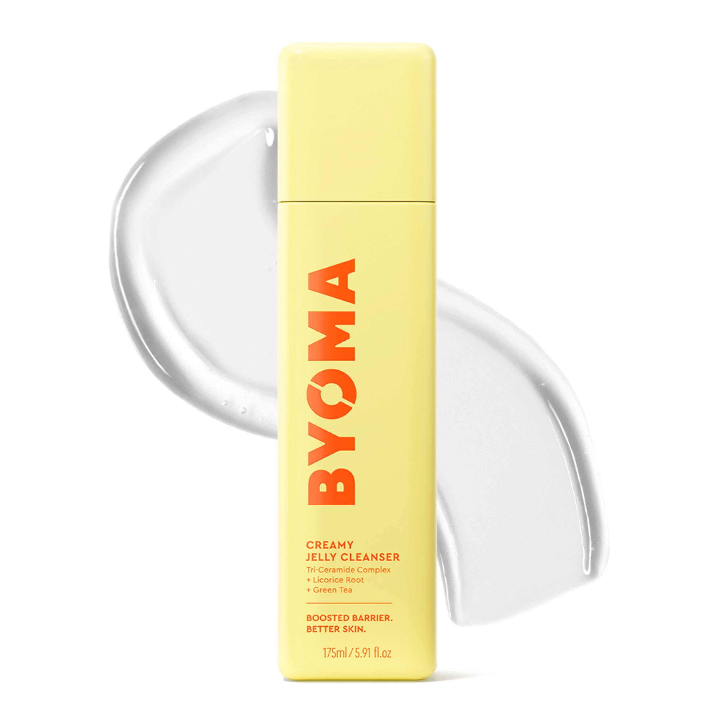 BYOMA Creamy Jelly Cleanser (175ml) Hydrating Facial Cleanser for Skin Barrier Repair -Tri-Ceramide Face Wash for All Skin Types - Gently Removes Makeup and Excess Oil