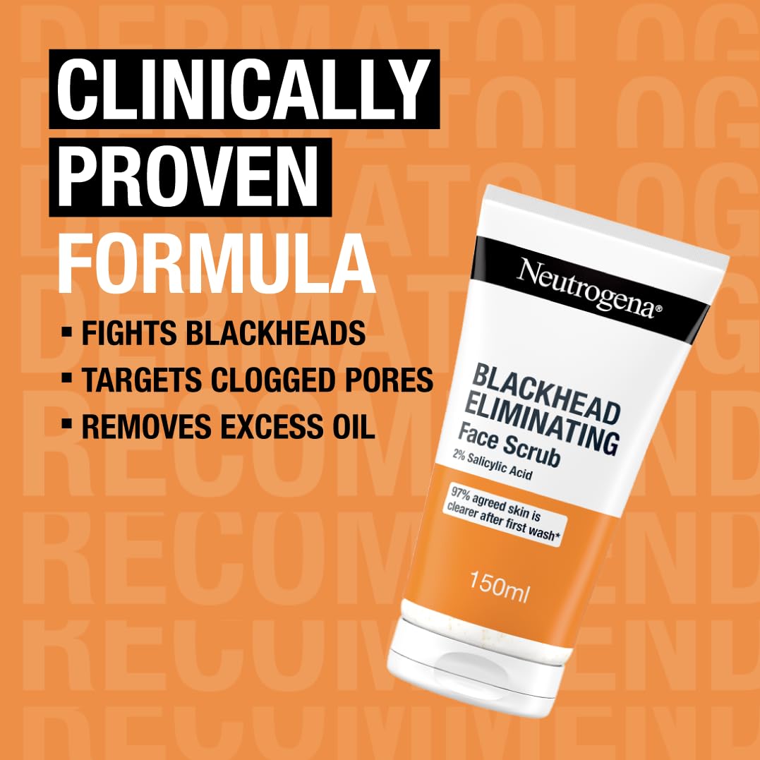 Neutrogena Blackhead Eliminating 0.5% Salicylic Acid Cleansing Toner (1x 200ml), Deep-Cleansing Facial Toner to Eliminate Blackheads and Refine Skin