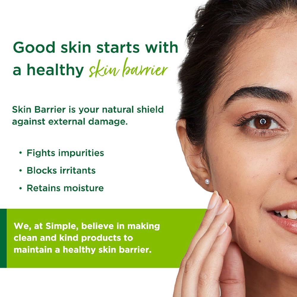 Simple Kind to Skin Cleansing Water Micellar 90% hydration boost facial cleanser and makeup remover, 200ml Halalzen