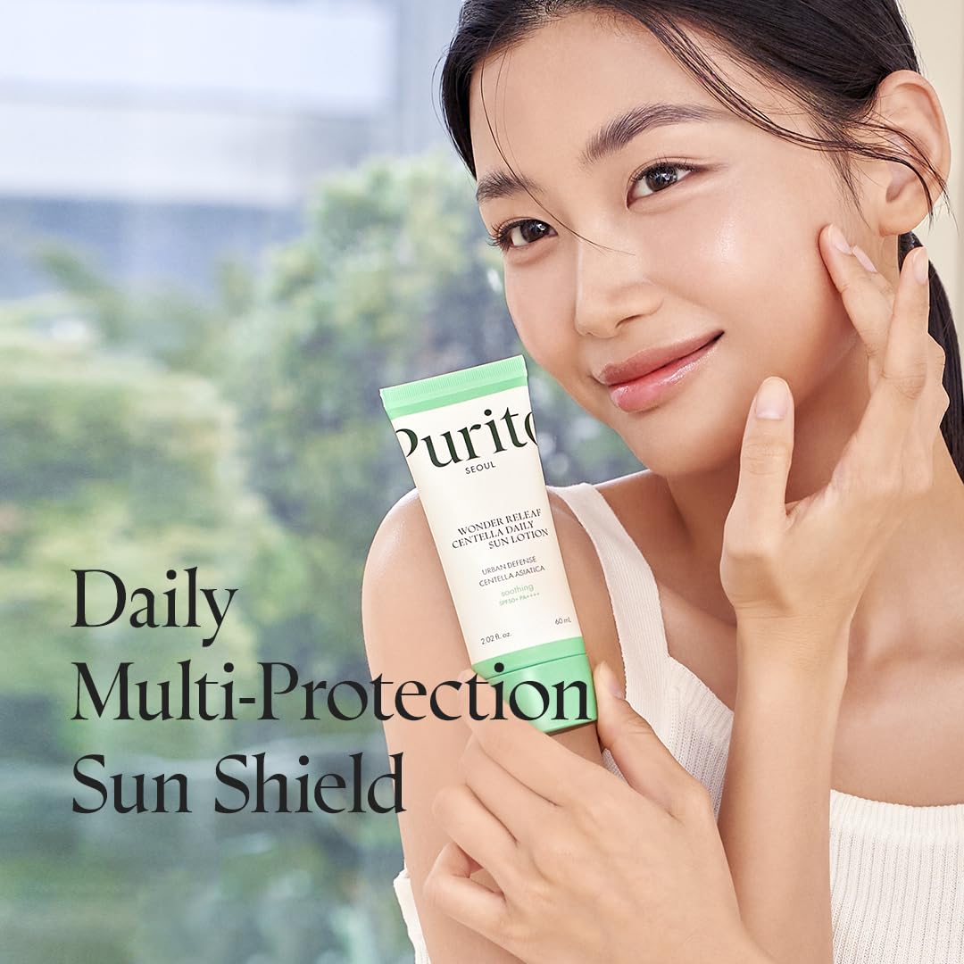 PURITO SEOUL Daily Soft Touch Sunscreen, 60ml, SPF50+ PA++++, Ceramides, Non White Cast, Water-Resistant UVA & UVB Protection, K-Beauty