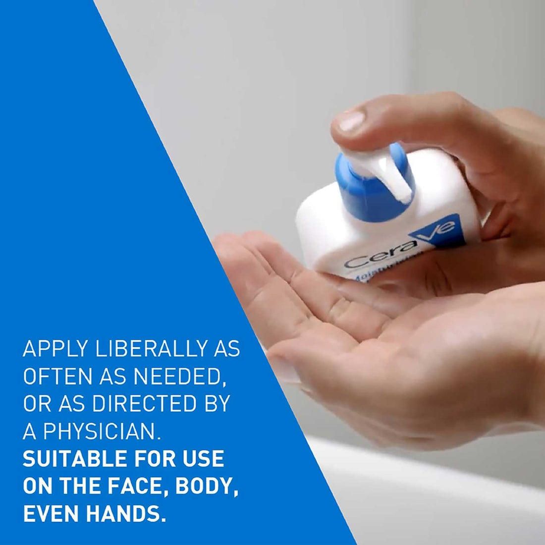 CeraVe Moisturising Lotion, for normal to very dry skin, Enriched with 3 Essential Ceramides, Hyaluronic Acid and MVe technology, CeraVe face moisturiser, Daily Hydrating Moisturiser, 473ml