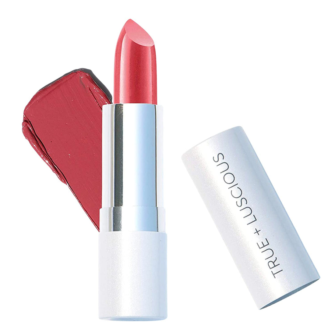 True + Luscious Super Moisture Lipstick | Sheer Cream Lip Color for Lasting Hydration | Hyaluronic Acid Konjac Root Powder | Vegan Cruelty-Free Gluten-Free Flatters All Skin Tones | Pink Sugar