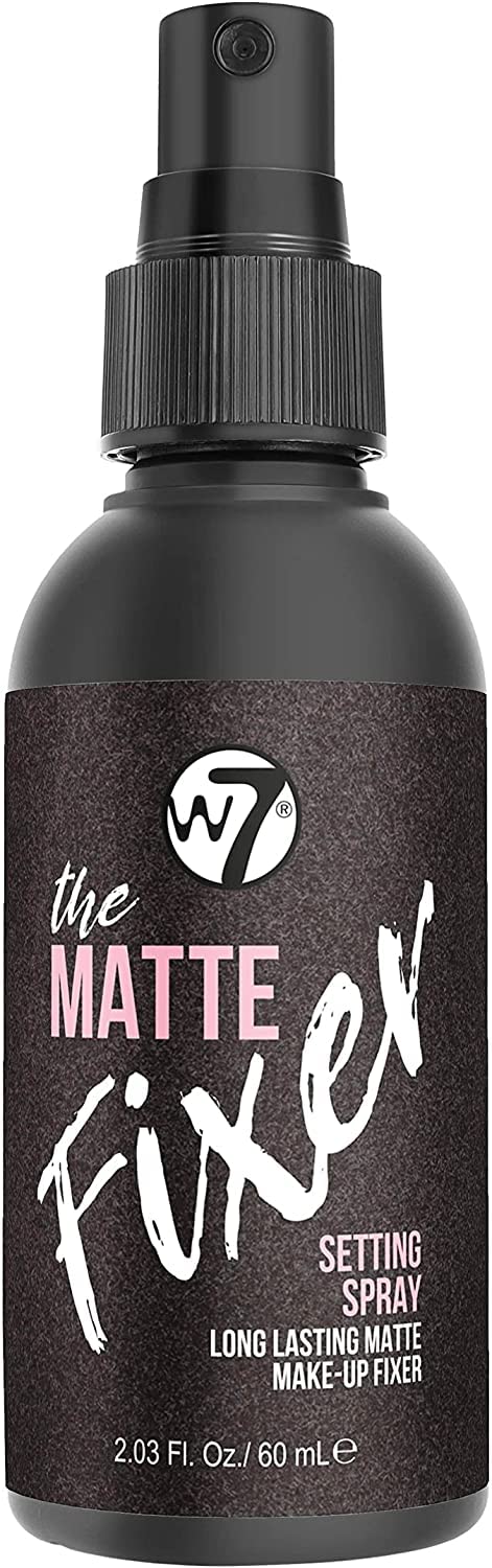 W7 The Fixer Duo - Makeup Setting Spray 2Pcs Set - Dewy & Matte Finishes For Fixing Professional Makeup Halalzen
